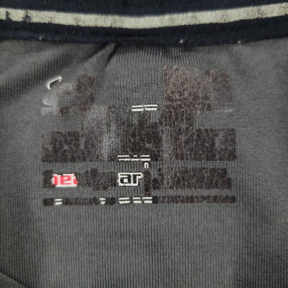Under Armour Shirt Men Medium Gray HeatGear Logo Graphic Tee Short Sleeve Adult - Picture 13 of 14